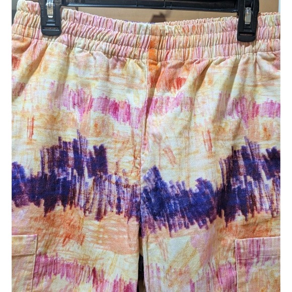 Urban Outfitters Corduroy Penelope Joggers Womens‎ Medium Tie Dye Print Pants - Picture 3 of 10